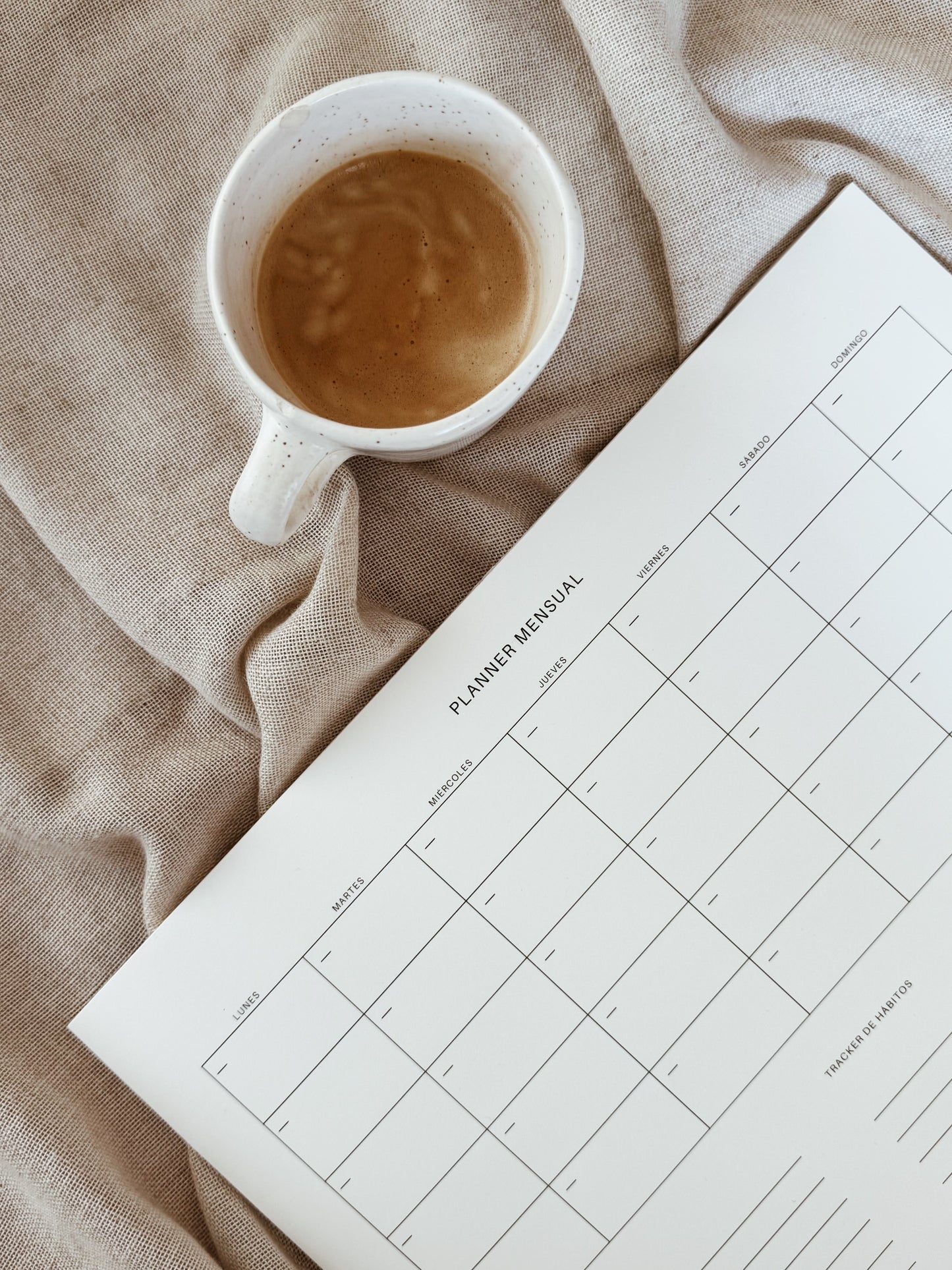 Planner mensual de productividad