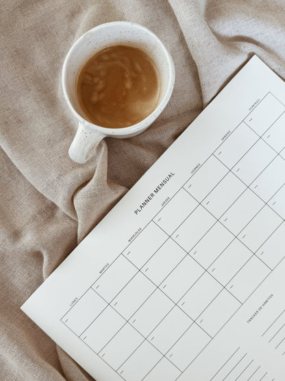 Planner mensual de productividad